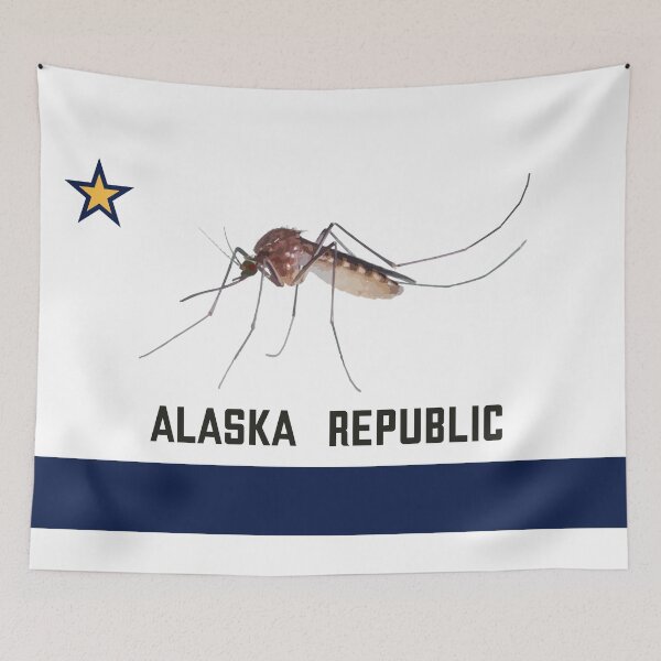 Item preview, Alaska Republic - mosquito designed and sold by StateFlags.
