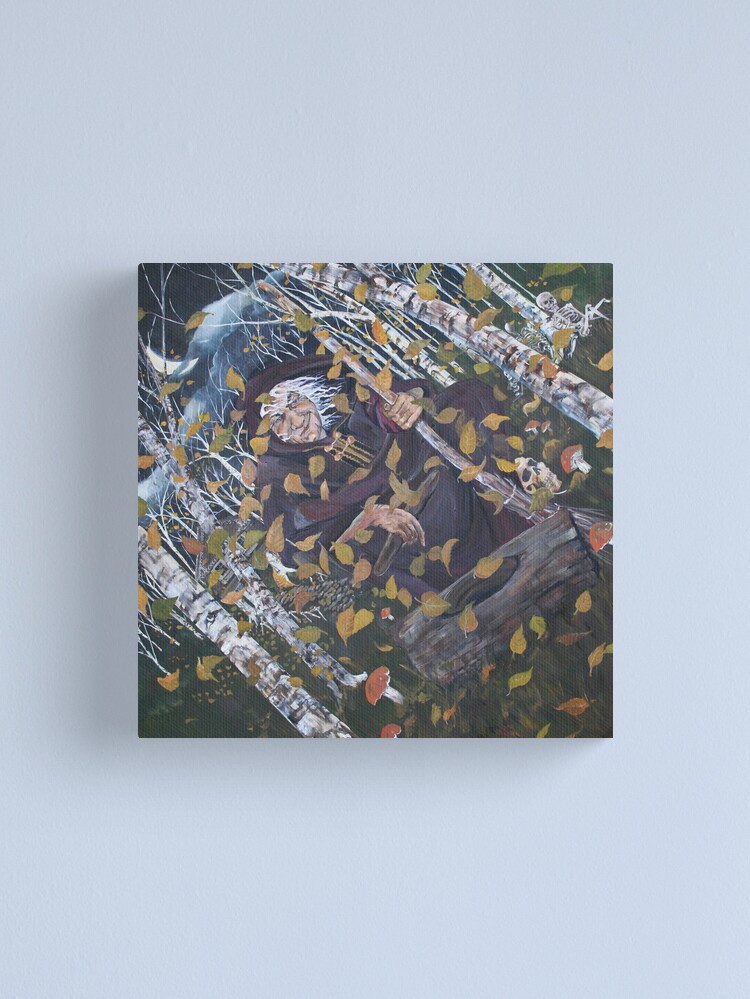 Thumbnail 1 of 3, Canvas Print, Baba Yaga Canvas Print designed and sold by Henriott.