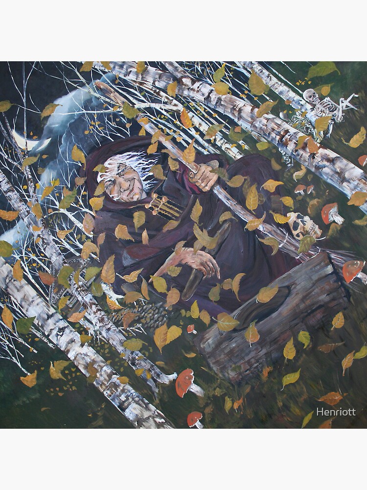Thumbnail 3 of 3, Canvas Print, Baba Yaga Canvas Print designed and sold by Henriott.