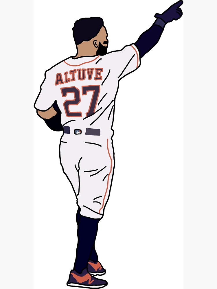 Jose Altuve Jersey Sticker Sticker for Sale by isabelwfashley