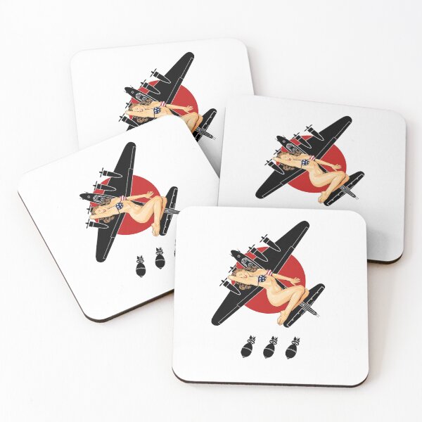 Item preview, WWII Nose Art Bomber Pinup Retro B17 Bikini designed and sold by TheDirtyGringo.
