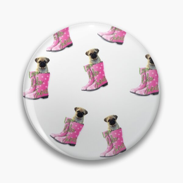 Item preview, Love like Jesus, Christian design, Pug in boots designed and sold by TheKingdomAttic.