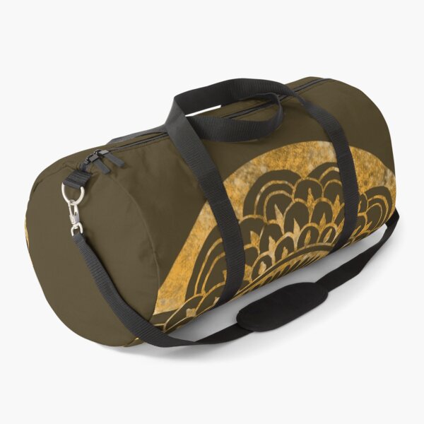 Item preview, Sunflower Sun Mandala Gold on Espresso  designed and sold by ArtByDrax.