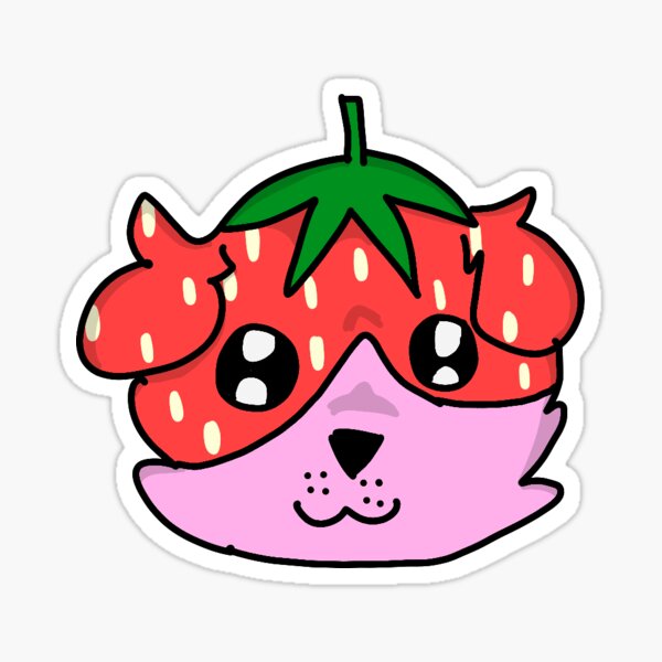 Strawberry Dog Sticker Sheet – KyariKreations
