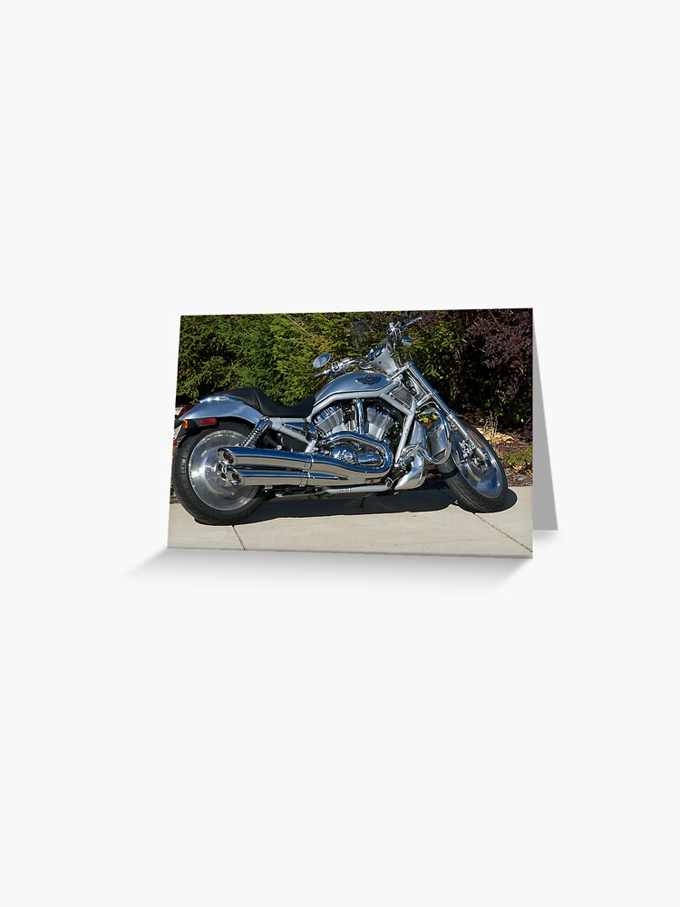 Carte De Vœux 03 Harley Davidson Vrsca V Rod 100e Anniversaire De Moto Par Zannadu Redbubble