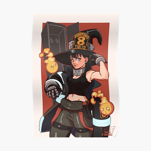 Fire Force Anime Manga Fire Posters Redbubble