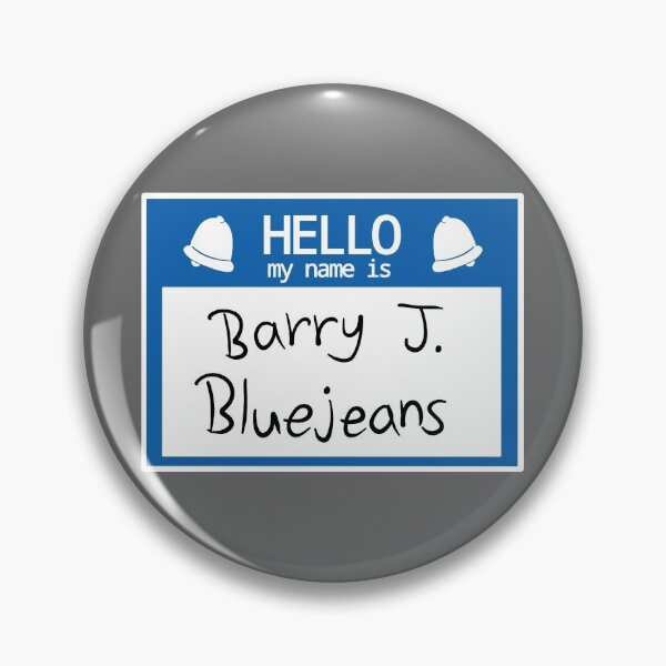 Item preview, Barry Bluejeans Nametag designed and sold by Glitch4Nov.