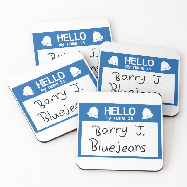 Item preview, Barry Bluejeans Nametag designed and sold by Glitch4Nov.