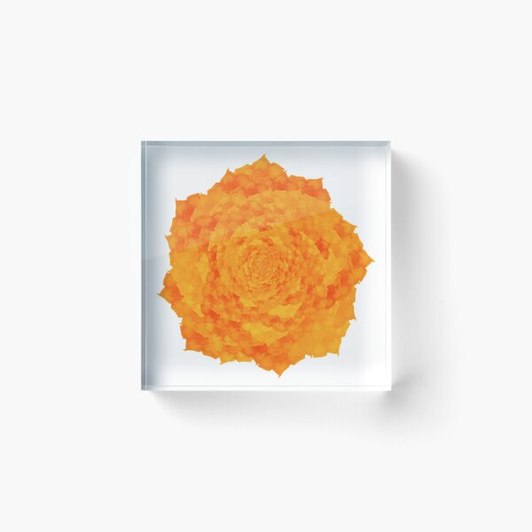 Item preview, Orange Color Purslane Flower Pattern designed and sold by vineeth.