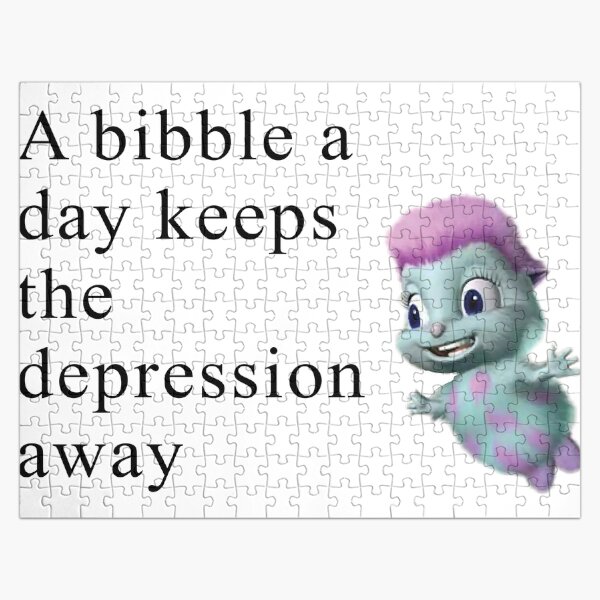 Bibble Meme Jigsaw Puzzle By Broadwaycantdie Redbubble