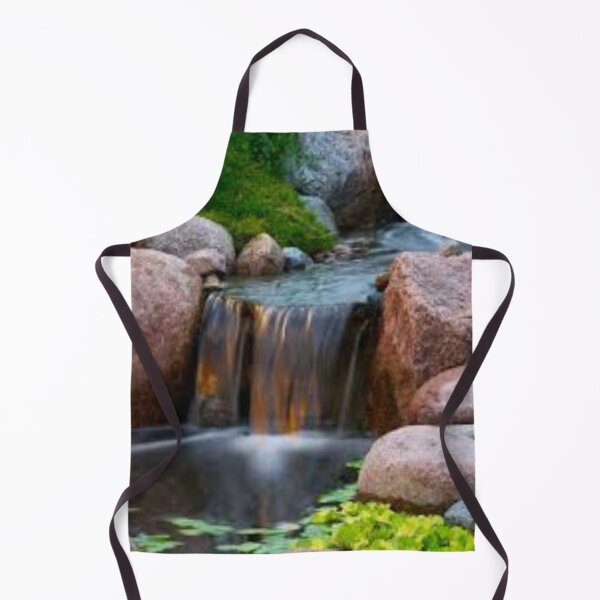 Item preview, blue water flow between stones and weed designed and sold by morrismorgan.