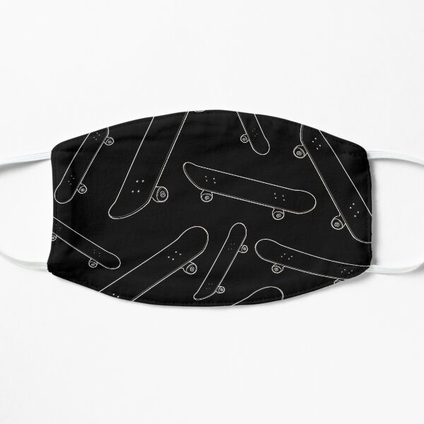 Skateboard Pattern White Lines Mask