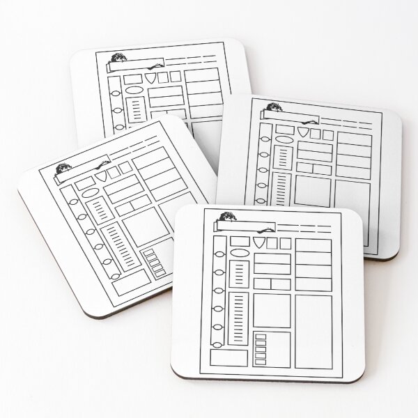 Item preview, Dungeons and Dragons Character Sheet designed and sold by AceLlama.