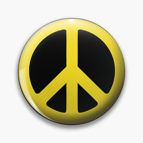Item preview, Yellow Peace Sign designed and sold by Poptopia.