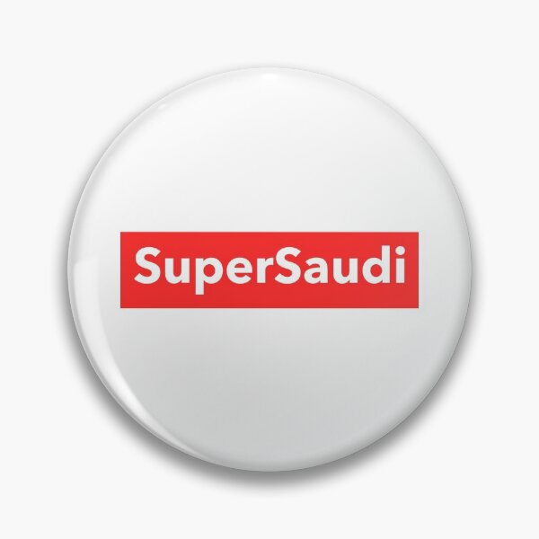 Item preview, Saudi Super Red And White Logo with a Stylish Design designed and sold by ArabCorner.