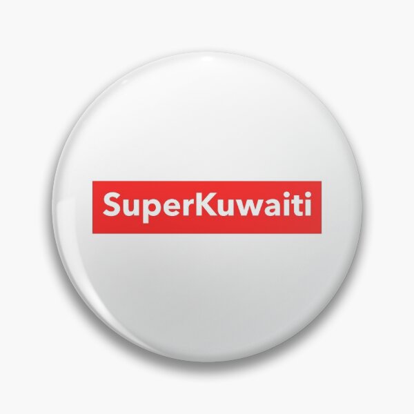 Item preview, Kuwaiti Super Red And White Logo with a Stylish Design designed and sold by ArabCorner.