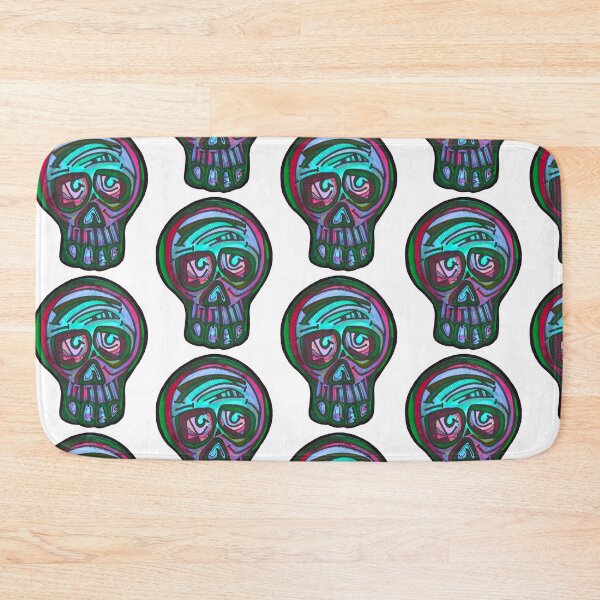 Item preview, Thoughtful solo green skull  designed and sold by theclecticfunk.