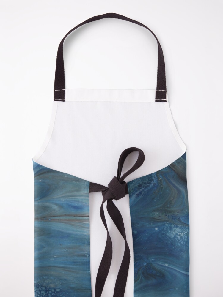 Alternate view of Crosscurrent: ocean river fluid art Apron