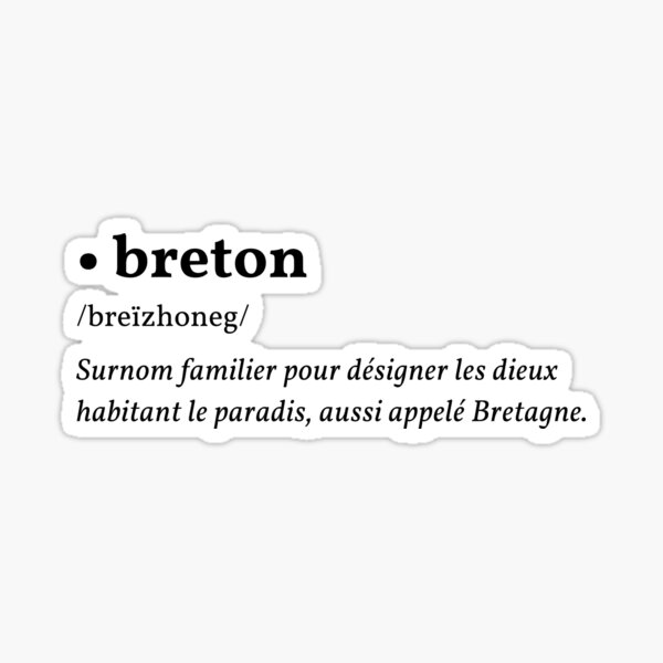 Aperçu de l'œuvre Breton = Breizhoneg créée et vendue par DeepWild.