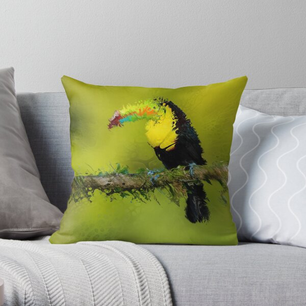 Fractured Spring 5 Throw Pillow