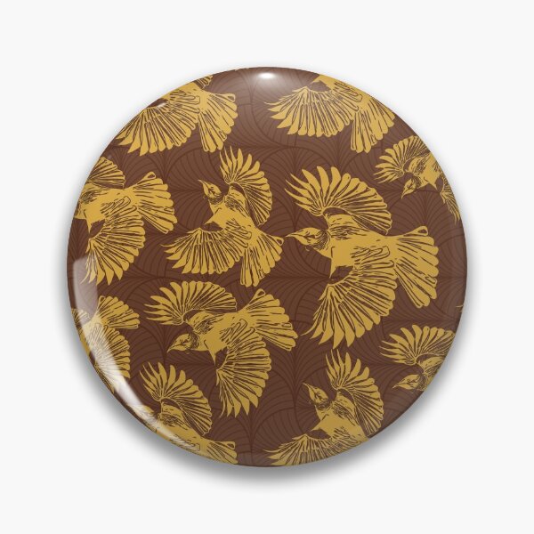 Item preview, New Zealand Tui Bird - Brown and Yellow designed and sold by lolomastudio.