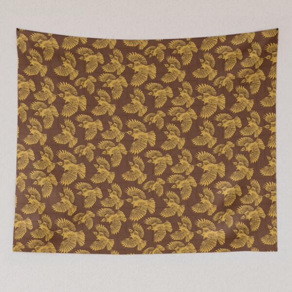Item preview, New Zealand Tui Bird - Brown and Yellow designed and sold by lolomastudio.