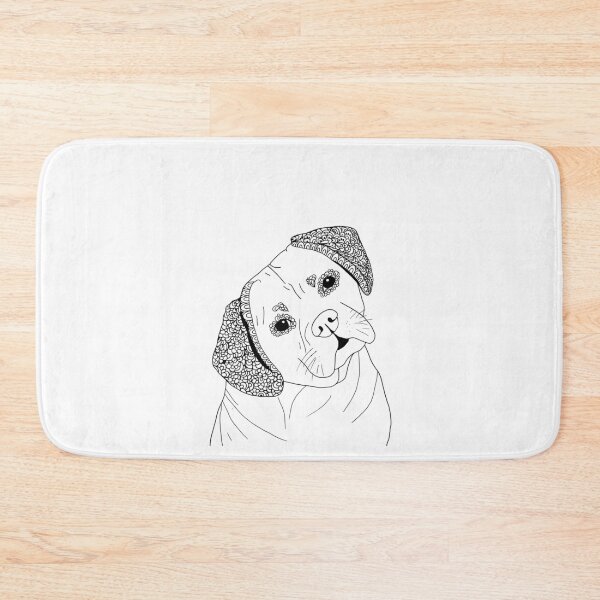 Item preview, Puggle Dog | Zentangle Artwork | Black and white | pattern designed and sold by hayleylauren.