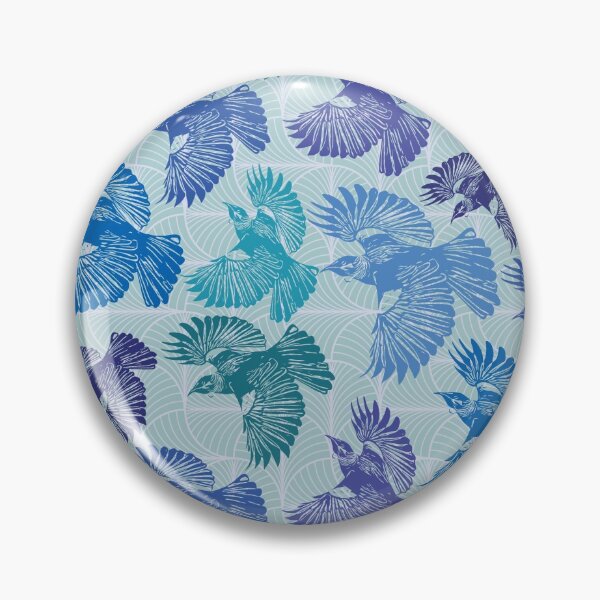 Item preview, New Zealand Tui Bird - Blues designed and sold by lolomastudio.