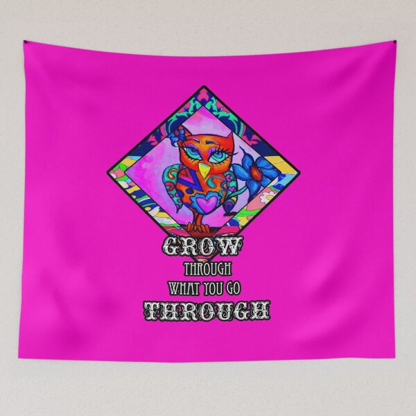 Item preview, Grow through what you go through Owl designed and sold by artbyomega.