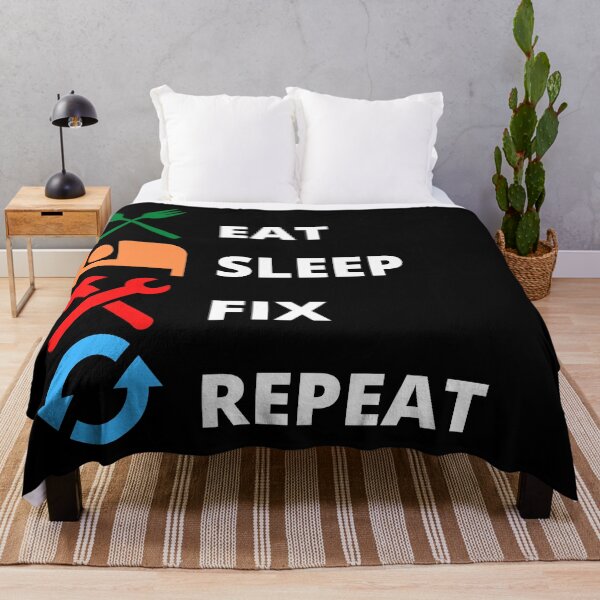 Item preview, Eat, Sleep, Fix, Repeat designed and sold by BofflingDesigns.