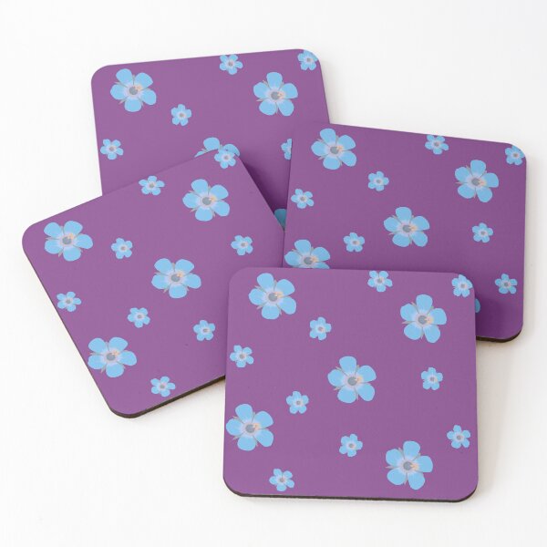 Item preview, Light Blue Flower Petals Pattern Pink Magenta Background designed and sold by AmbroseAnn.