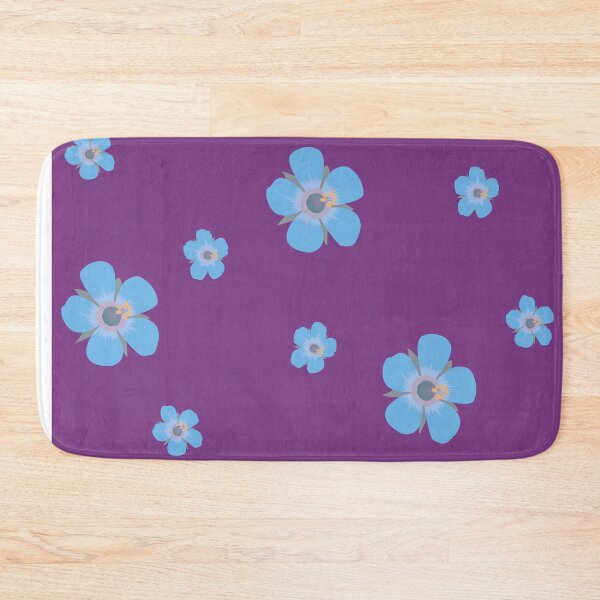 Item preview, Light Blue Flower Petals Pattern Pink Magenta Background designed and sold by AmbroseAnn.