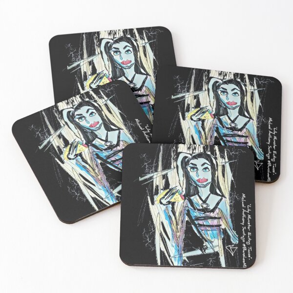 Item preview, Lily Munster Eating Tacos designed and sold by BansheeMilk.