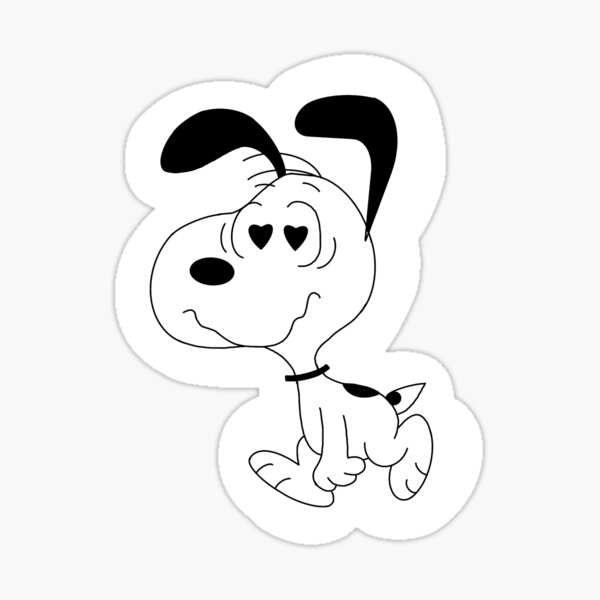 Snoopy's Lover Sticker Sticker
