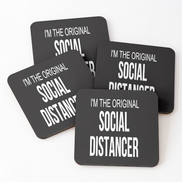 Item preview, I'M THE ORIGINAL SOCIAL DISTANCER designed and sold by James E. Guin.