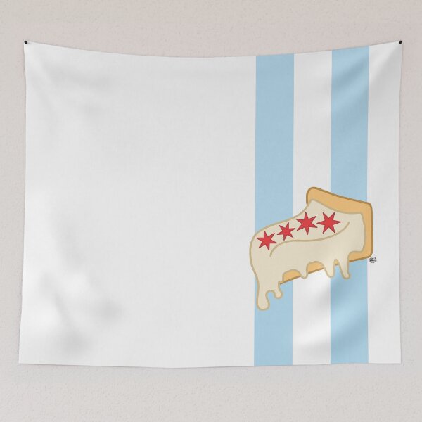 Item preview, Deep Dish Pizza Chicago Flag designed and sold by chaszmathieu.