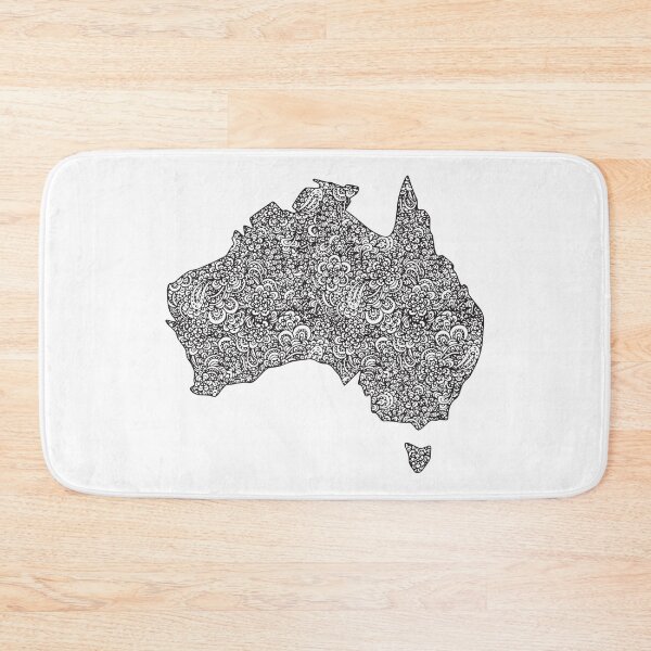 Item preview, Australia Zentangle Illustration by Hayley Lauren Design  designed and sold by hayleylauren.