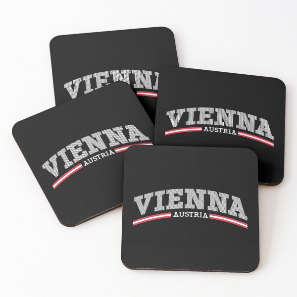 Item preview, Vienna Austria WHITE Dot text pattern designed and sold by ElPato.