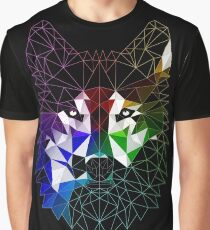 Geometric Wolf Graphic T-Shirt