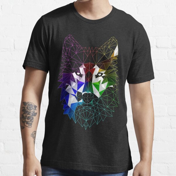 "Geometric Wolf" Tshirt for Sale by mdanielle1991 Redbubble wolf t