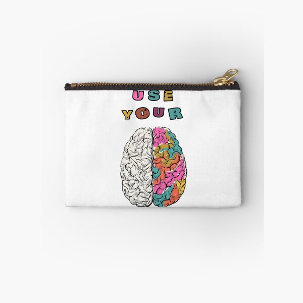 Item preview, Use your brains. Left and right hemisphere of human brain.  designed and sold by Liss Art Studio.