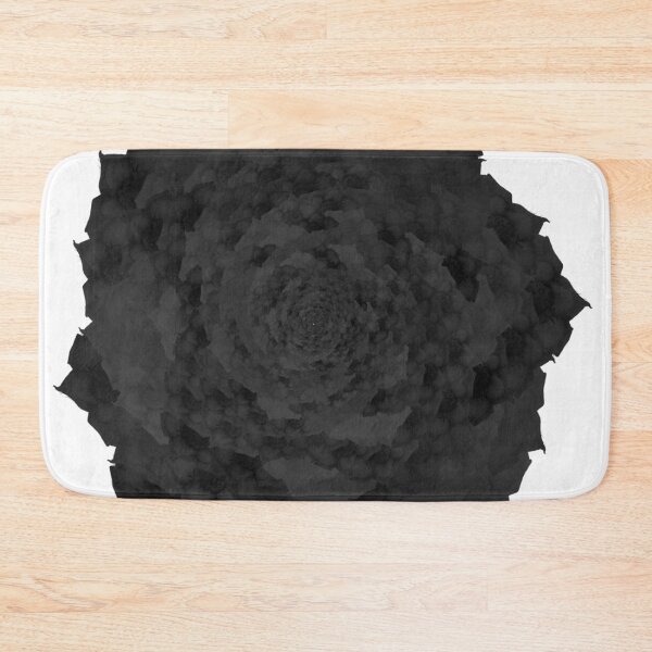 Item preview, Black Color Purslane Flower Pattern designed and sold by vineeth.