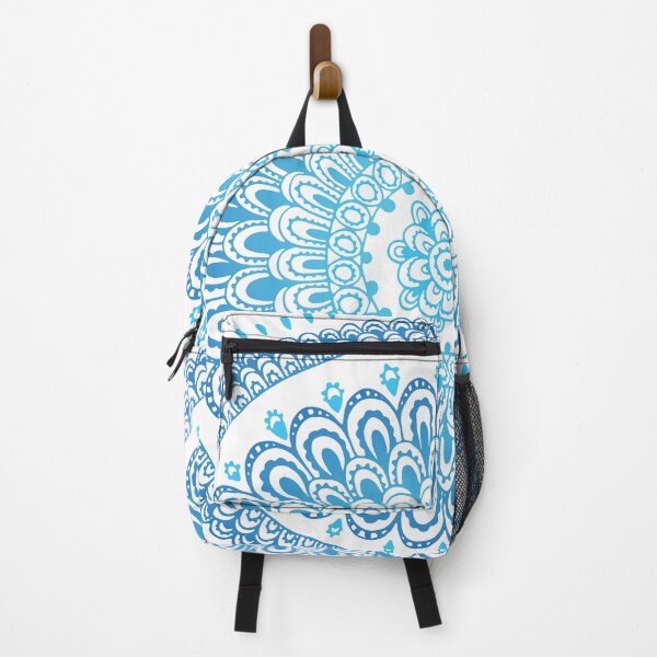 Item preview, Blue Mandala Zentangle Illustration by Hayley Lauren Design  designed and sold by hayleylauren.