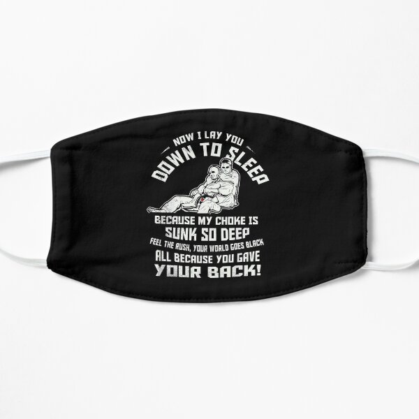 jujitsu grapling martial arts funny prayer Flat Mask