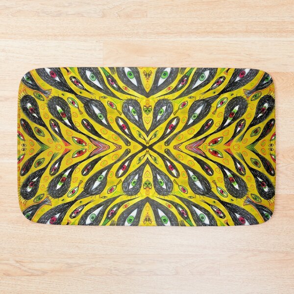 Item preview, yellow eye mandala designed and sold by donna malone.