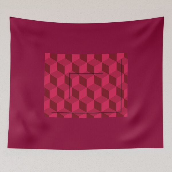 Item preview, Geometrical pattern pink red color design designed and sold by DBkaushal.