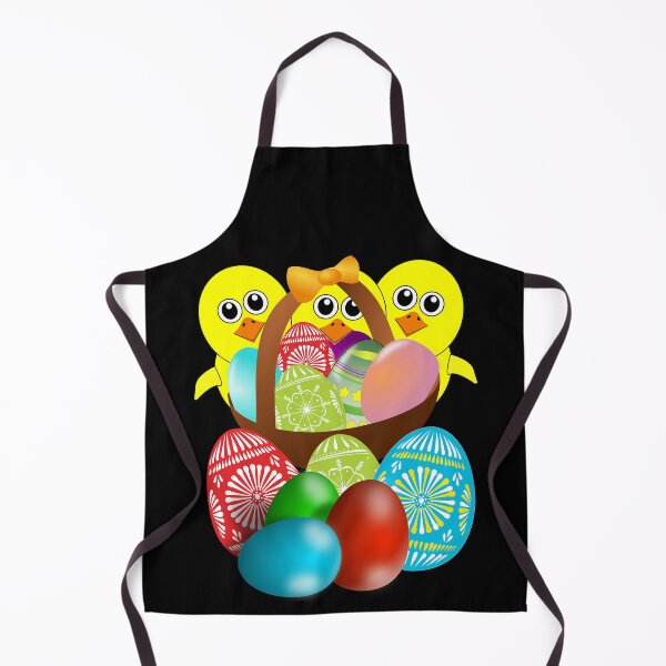 Item preview, Chick with Easter Eggs in Basket designed and sold by TigsArts.