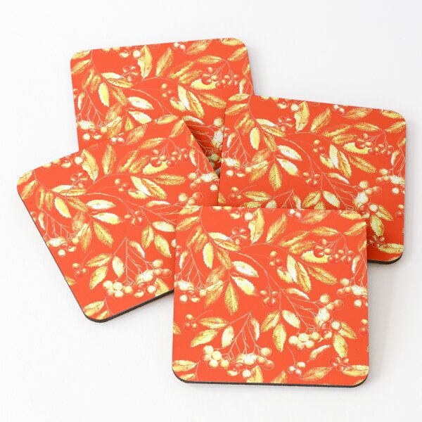 Item preview, Seamless pattern with rowan branches in russian style designed and sold by AsyaTury.