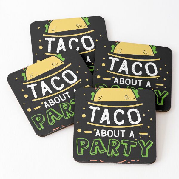 Item preview, Taco About A Party design, Taco gift, Fiesta design graphic designed and sold by Lisbob.