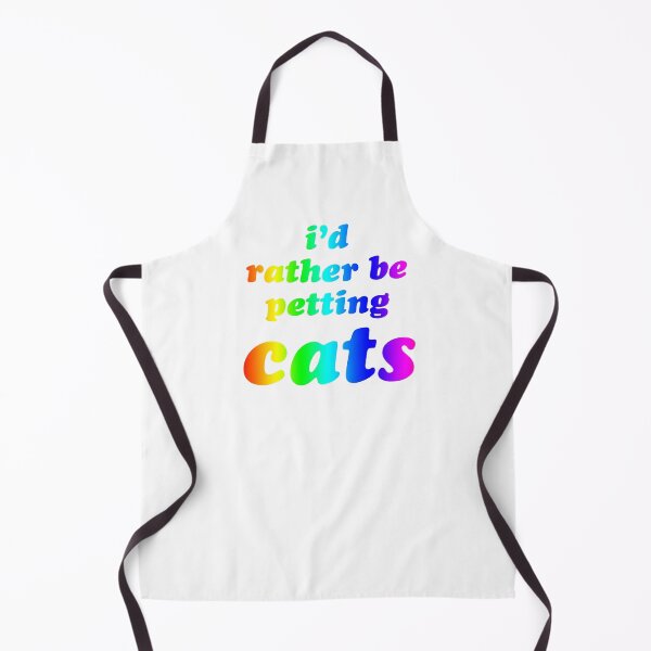 Item preview, 'I'd Rather Be Petting Cats' Rainbow designed and sold by Bumblefuzzies.